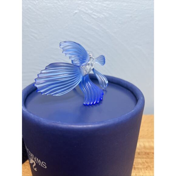 Swarovski Siamese Fighting Fish Blue Crystal Figurine 236718 MINT original box - Picture 12 of 16